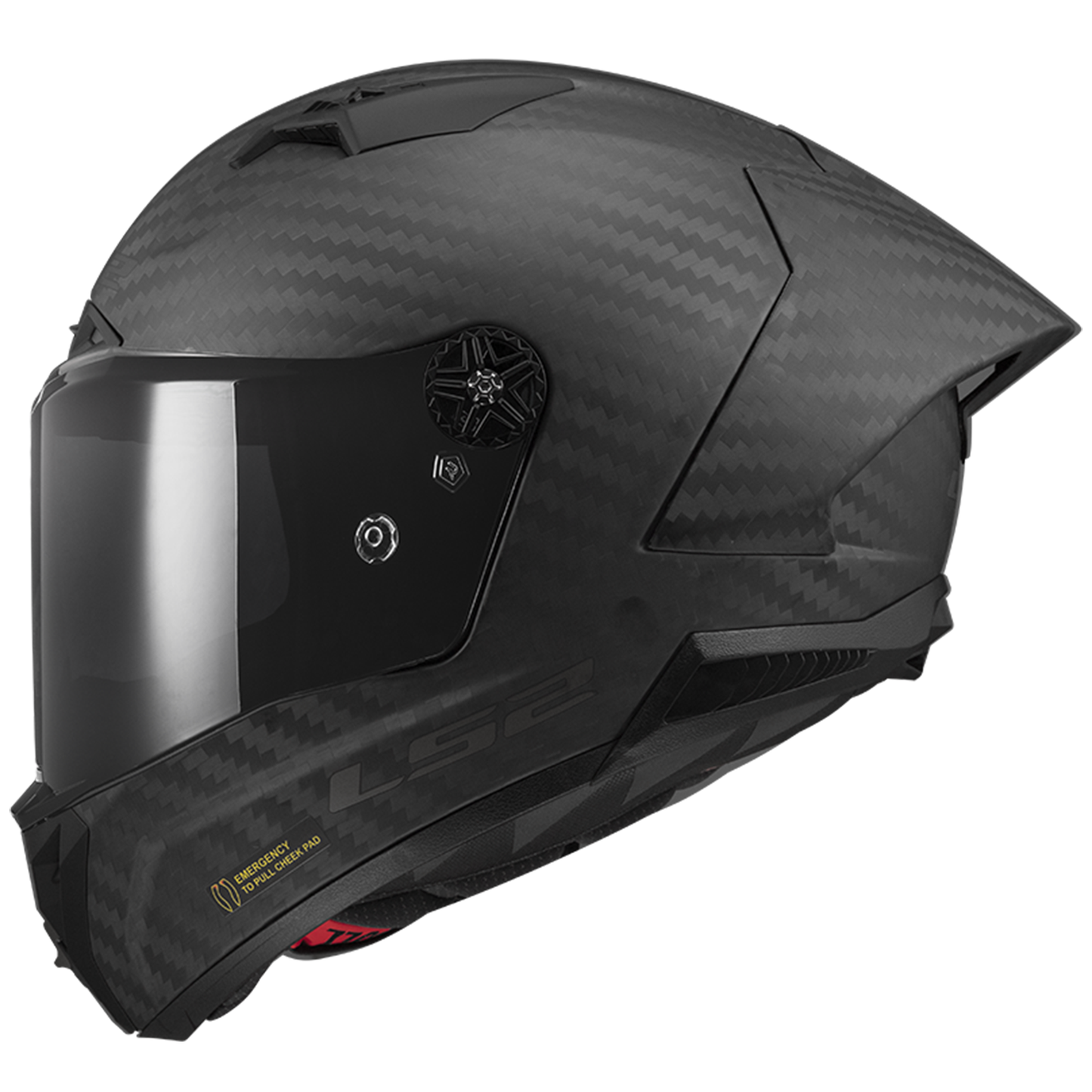 LS2 FF805 Thunder Carbon GP Pro FIM - Matt Black (Includes Additional Dark Visor)