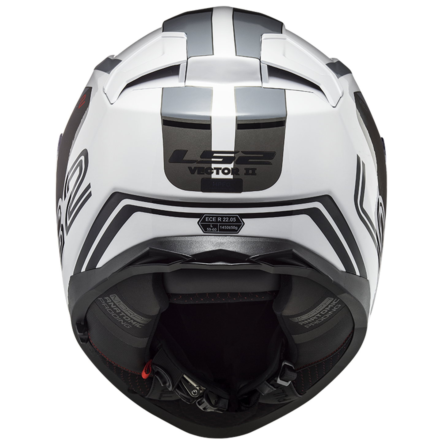 LS2 LS2 FF811 Vector 2 - Metric White/Titanium/Silver - View 6