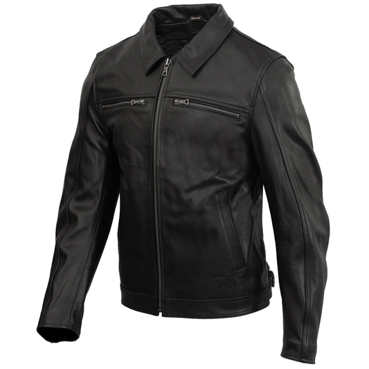 Merlin Kingsbury D30 AAA Leather Jacket - Black