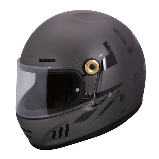Merlin Revival Vintage Union Grey Helmet