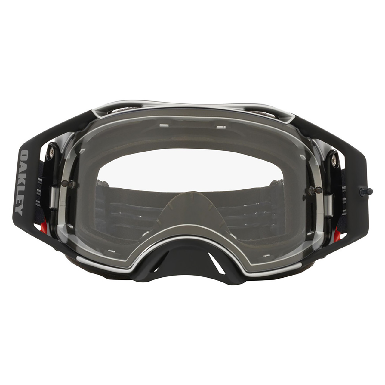Oakley Airbrake MX Goggles (Tuff Blocks Gunmetal) Clear Lens
