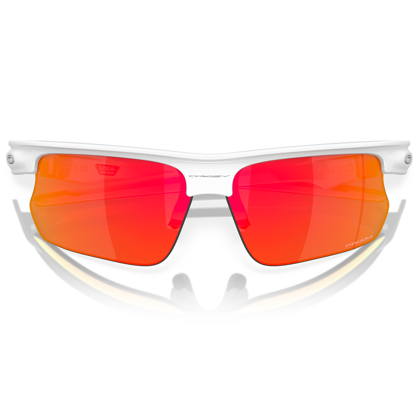 Oakley BiSphaera Sunglasses (Polished White) Prizm Ruby Lens