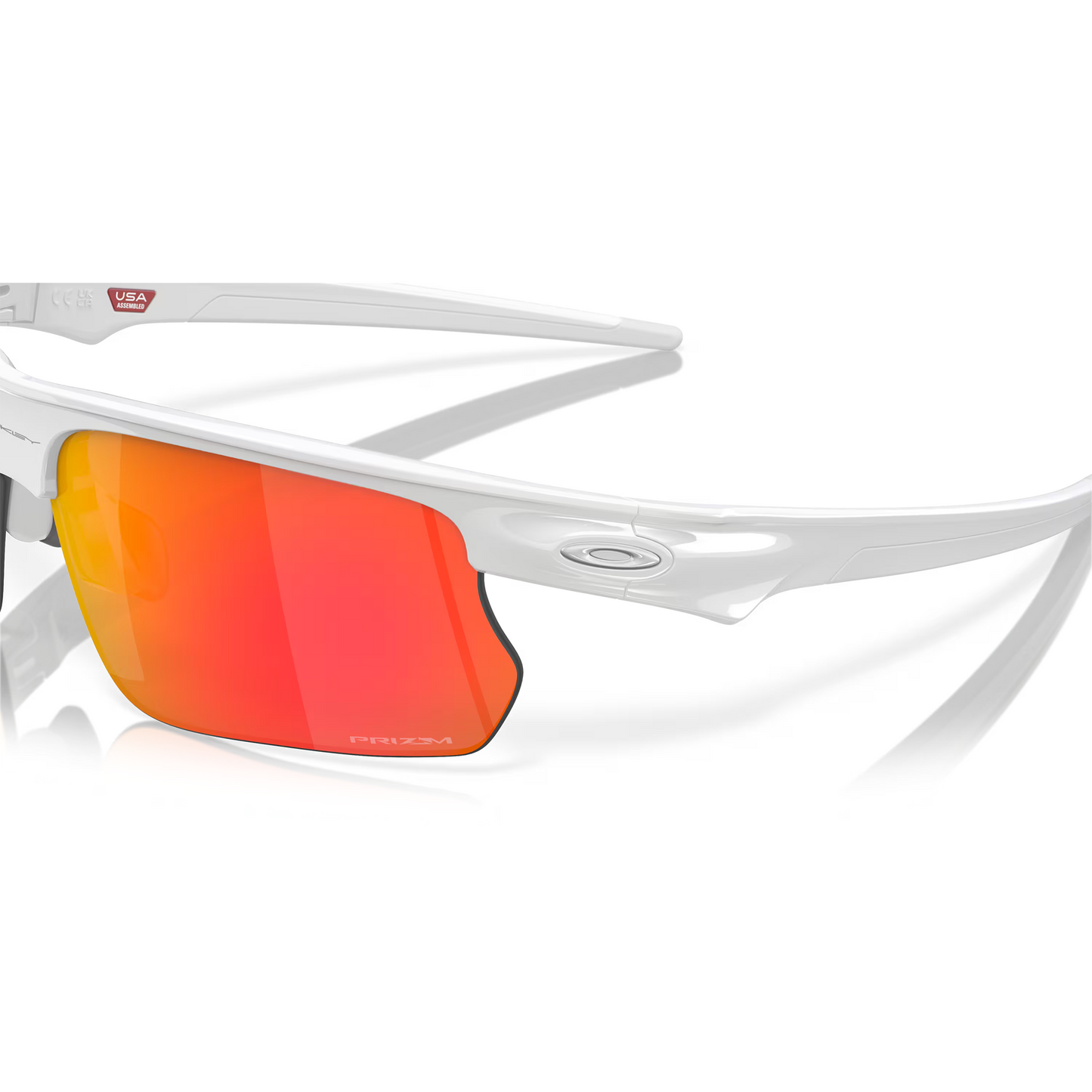Oakley BiSphaera Sunglasses (Polished White) Prizm Ruby Lens