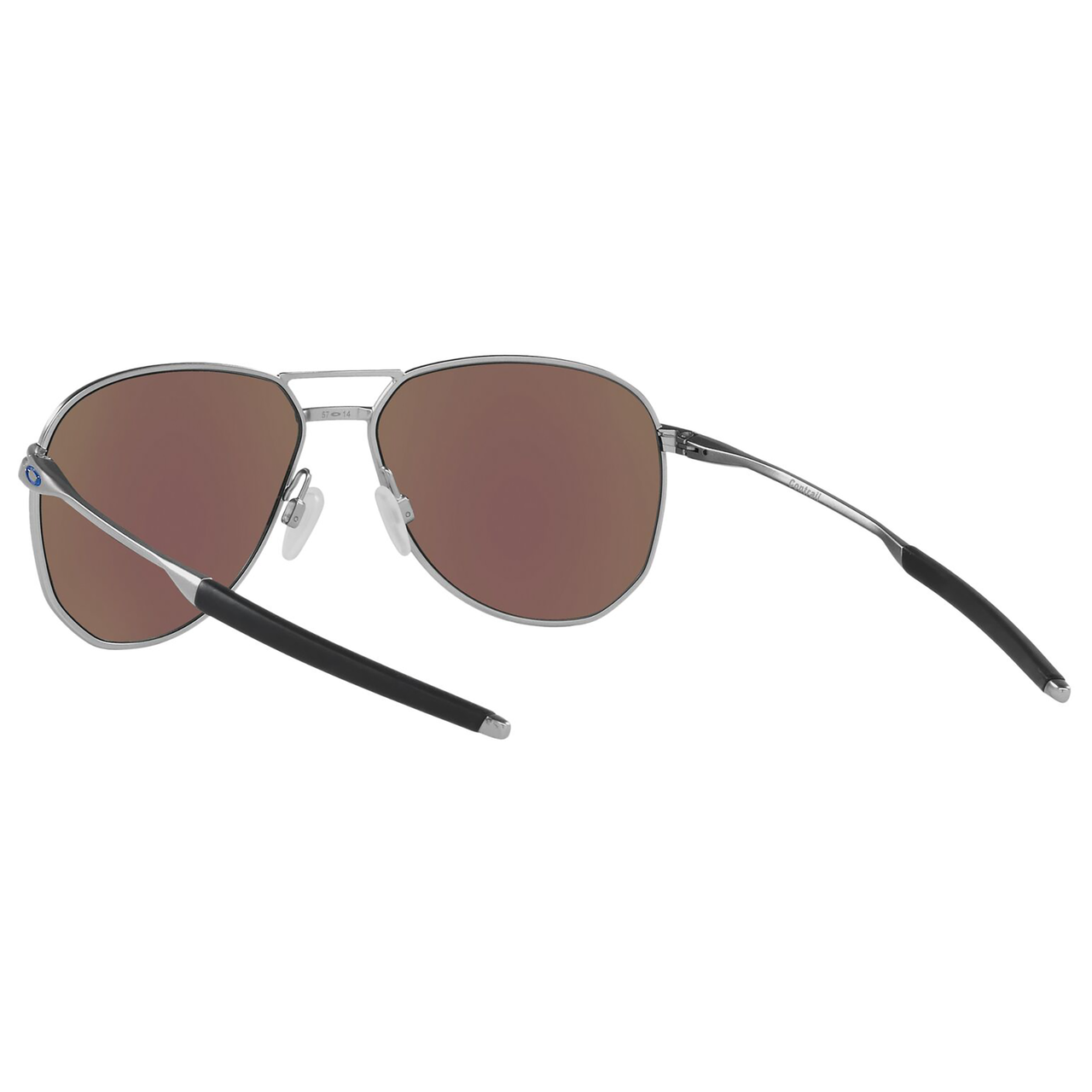 Oakley Contrail Sunglasses (Satin Chrome) Prizm Sapphire Lens