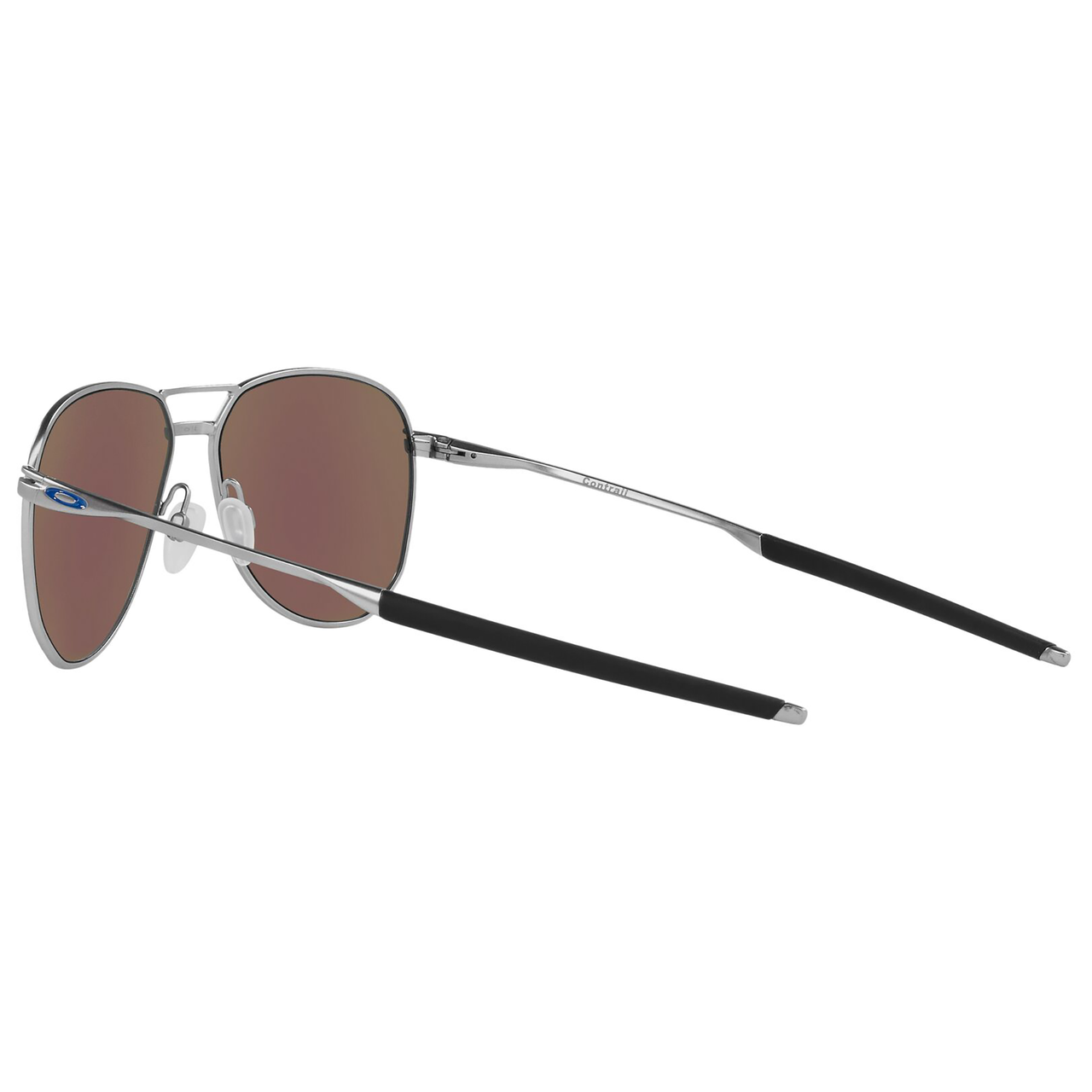 Oakley Contrail Sunglasses (Satin Chrome) Prizm Sapphire Lens