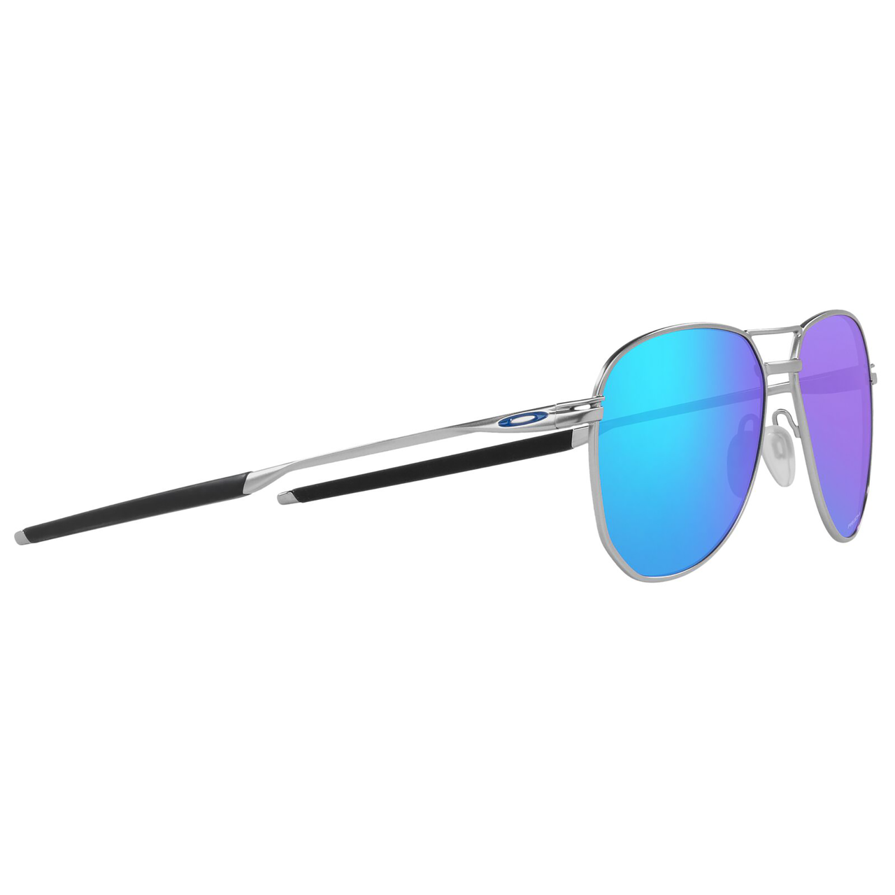 Oakley Contrail Sunglasses (Satin Chrome) Prizm Sapphire Lens
