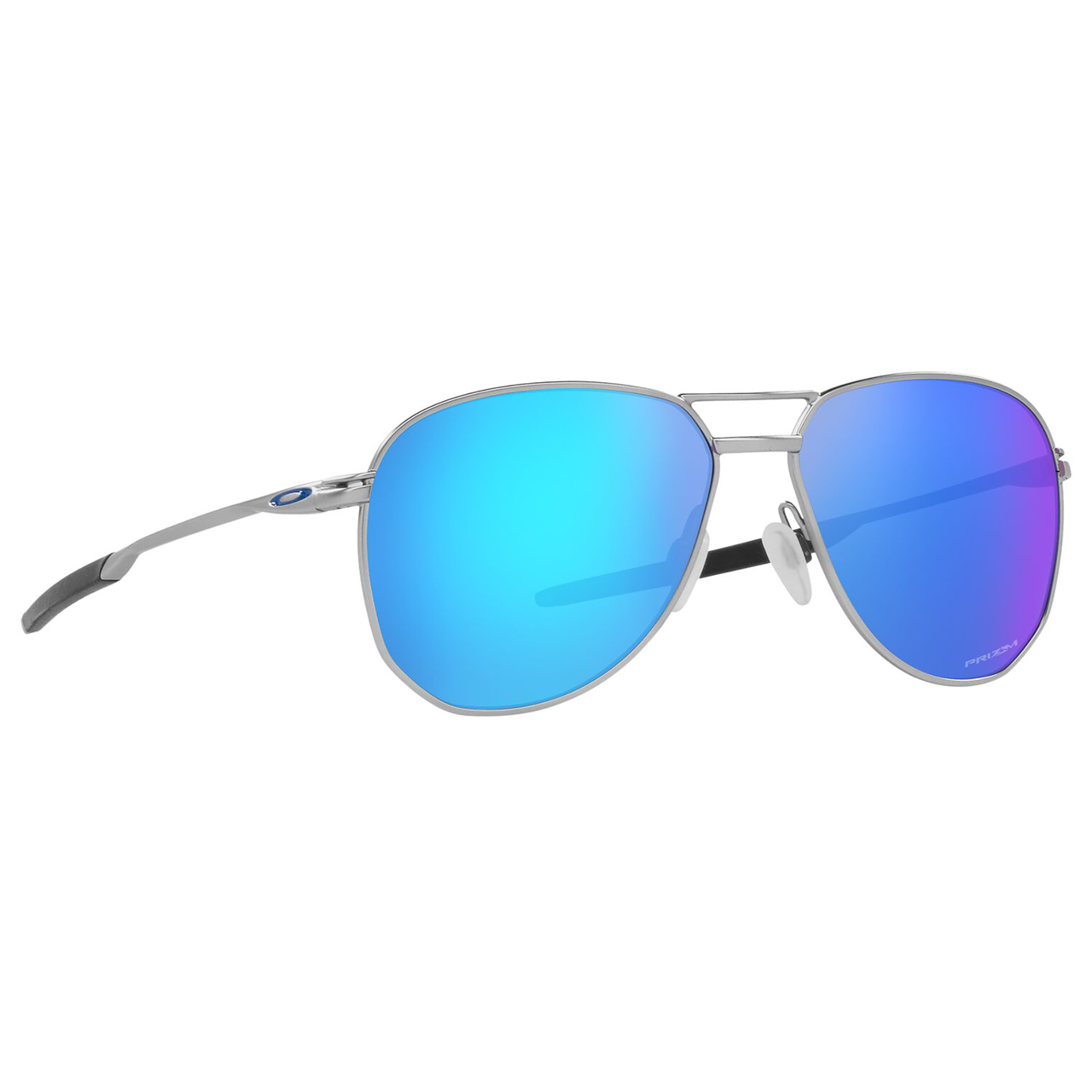Oakley Contrail Sunglasses (Satin Chrome) Prizm Sapphire Lens