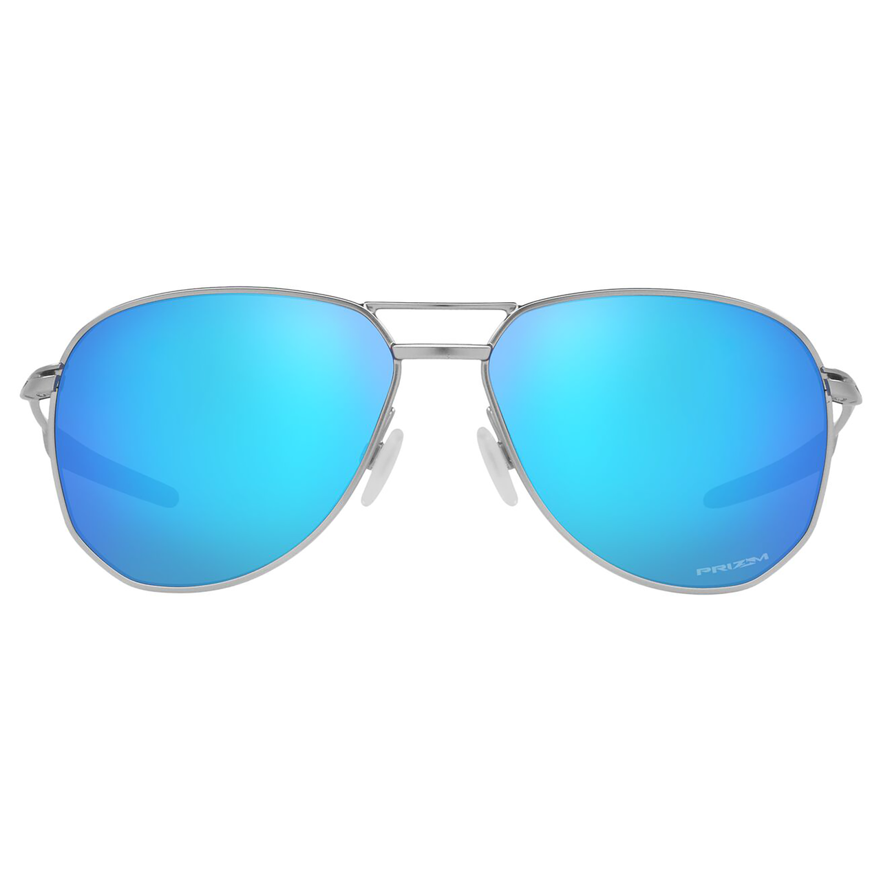 Oakley Contrail Sunglasses (Satin Chrome) Prizm Sapphire Lens