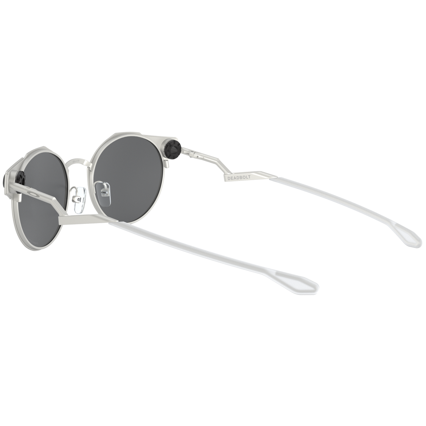 Oakley Deadbolt Sunglasses (Satin Chrome) Prizm Black Lens