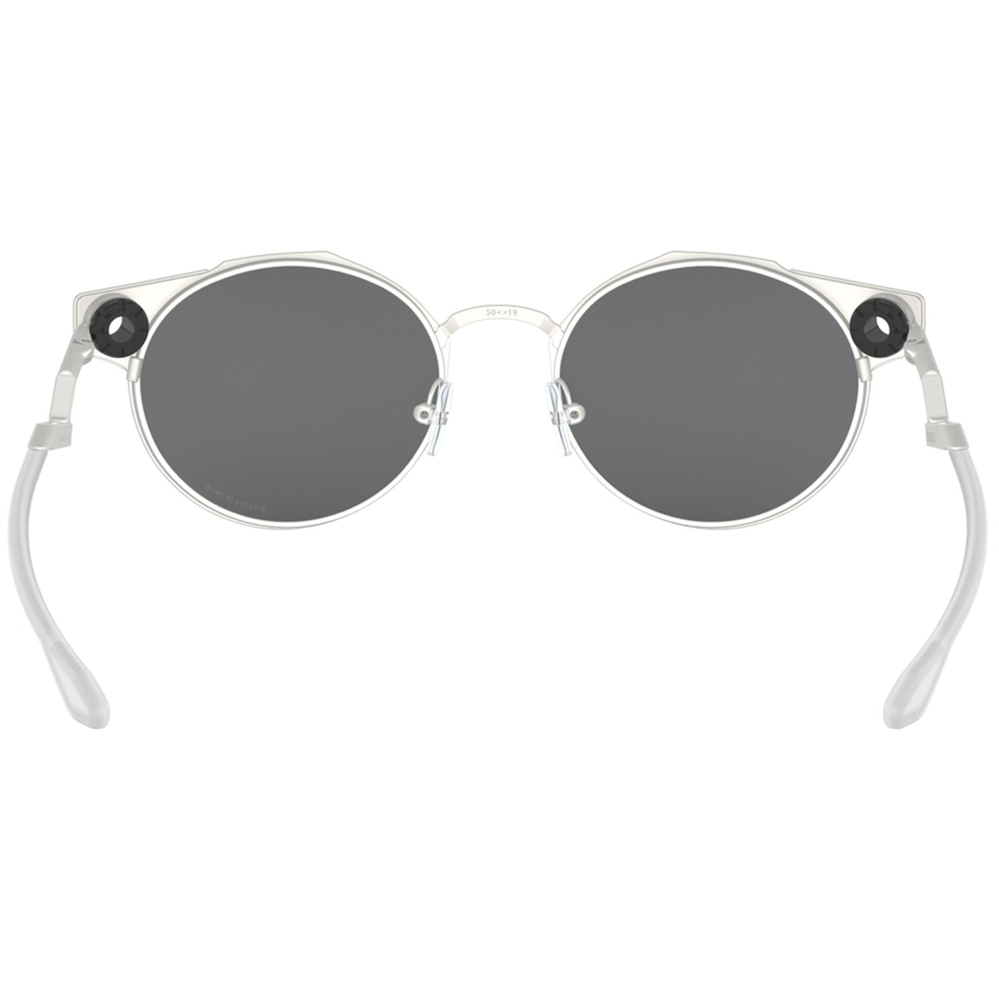 Oakley Deadbolt Sunglasses (Satin Chrome) Prizm Black Lens