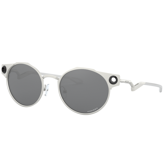 Oakley Deadbolt Sunglasses (Satin Chrome) Prizm Black Lens