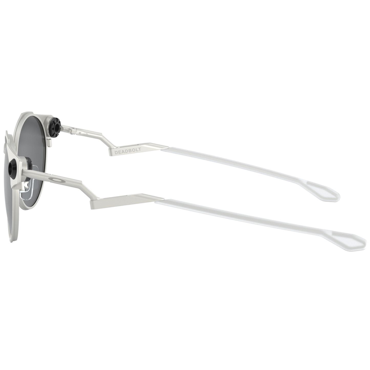 Oakley Deadbolt Sunglasses (Satin Chrome) Prizm Black Lens