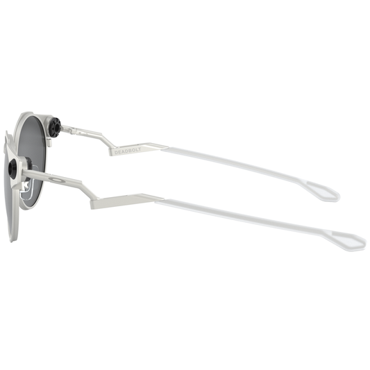 Oakley Deadbolt Sunglasses (Satin Chrome) Prizm Black Lens