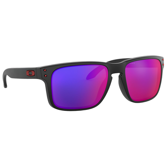 Oakley Holbrook Sunglasses (Matte Black) Positive Red Iridium Lens