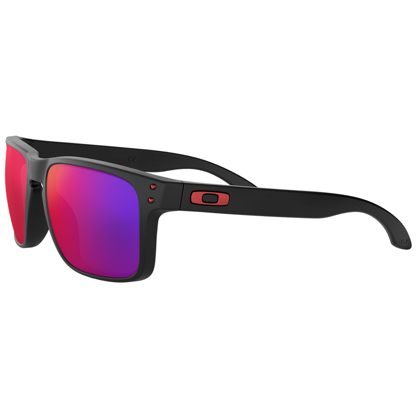 Oakley Holbrook Sunglasses (Matte Black) Positive Red Iridium Lens
