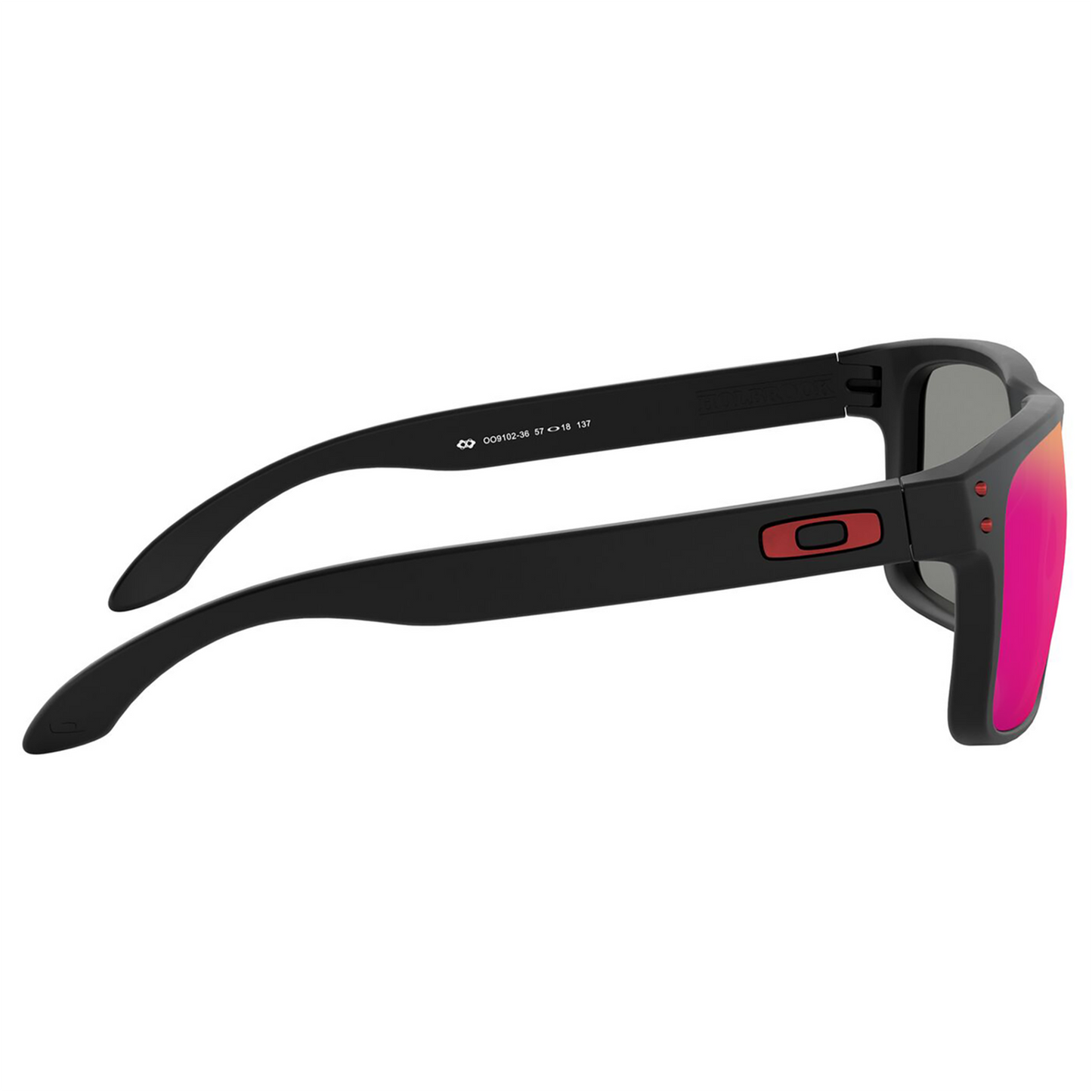 Oakley Holbrook Sunglasses (Matte Black) Positive Red Iridium Lens