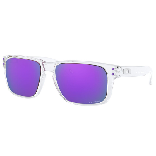 Oakley Holbrook XS Youth Sunglasses (Polished Clear) Prizm Violet Lens