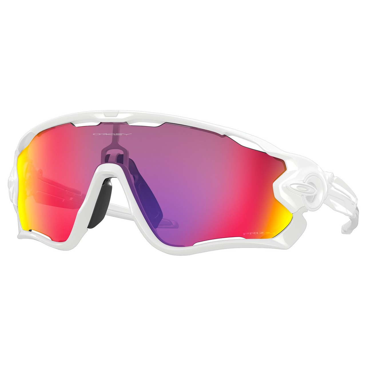 Oakley Jawbreaker Sunglasses (Polished White) Prizm Road