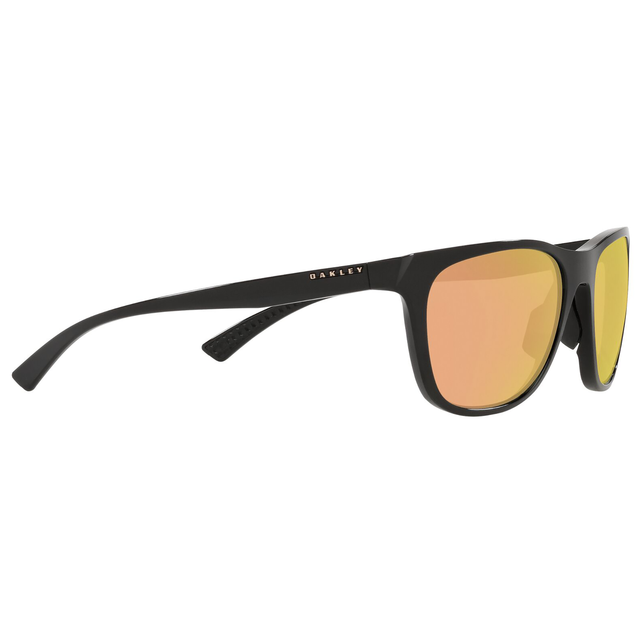 Oakley Leadline Sunglasses (Polished Black) Prizm Rose Gold Polarized Lens