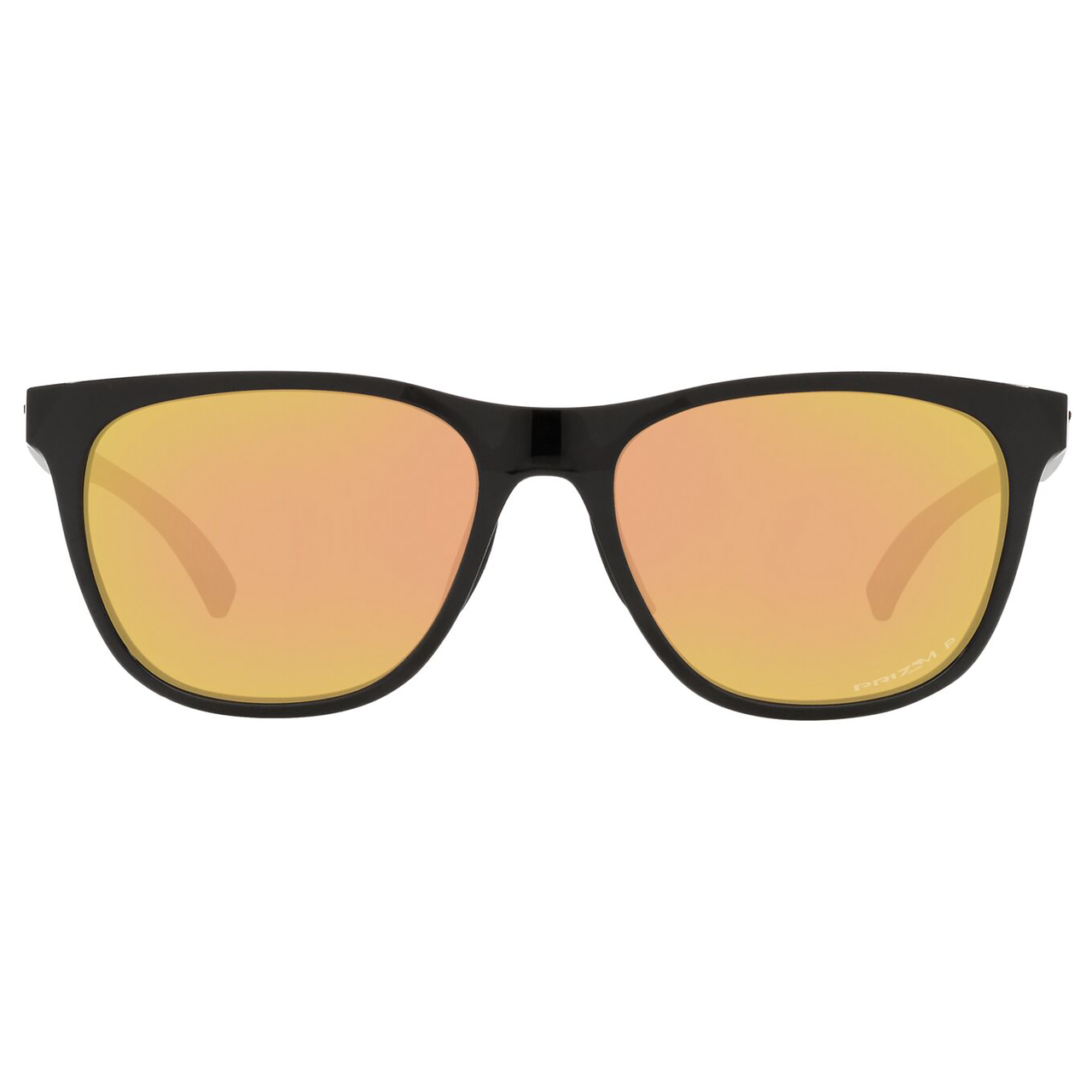 Oakley Leadline Sunglasses (Polished Black) Prizm Rose Gold Polarized Lens