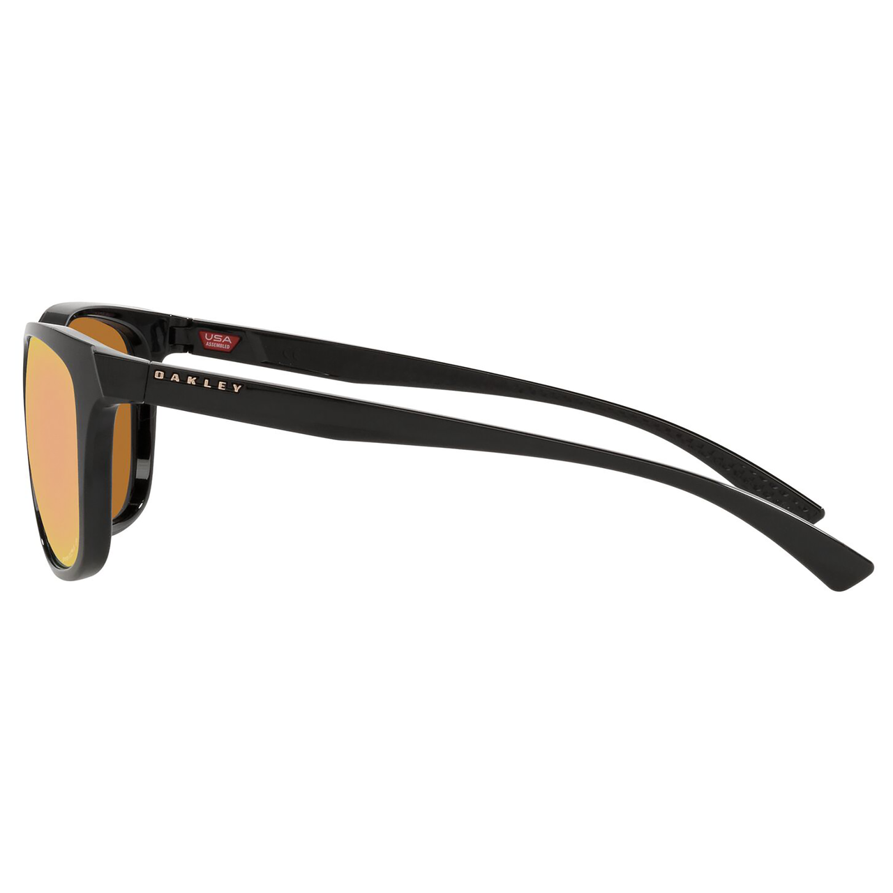Oakley Leadline Sunglasses (Polished Black) Prizm Rose Gold Polarized Lens