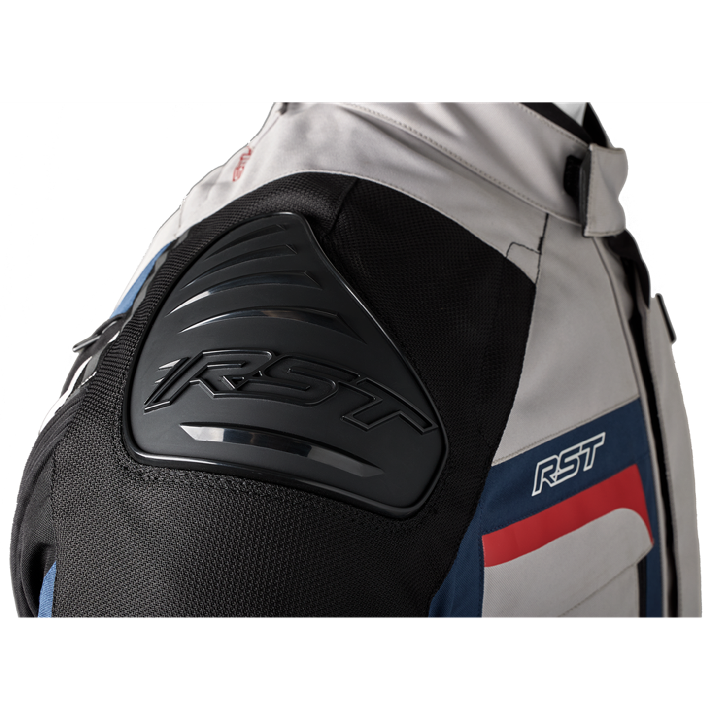 RST Adventure-X CE Men's Textile Jacket - Silver/Blue/Red (2409)