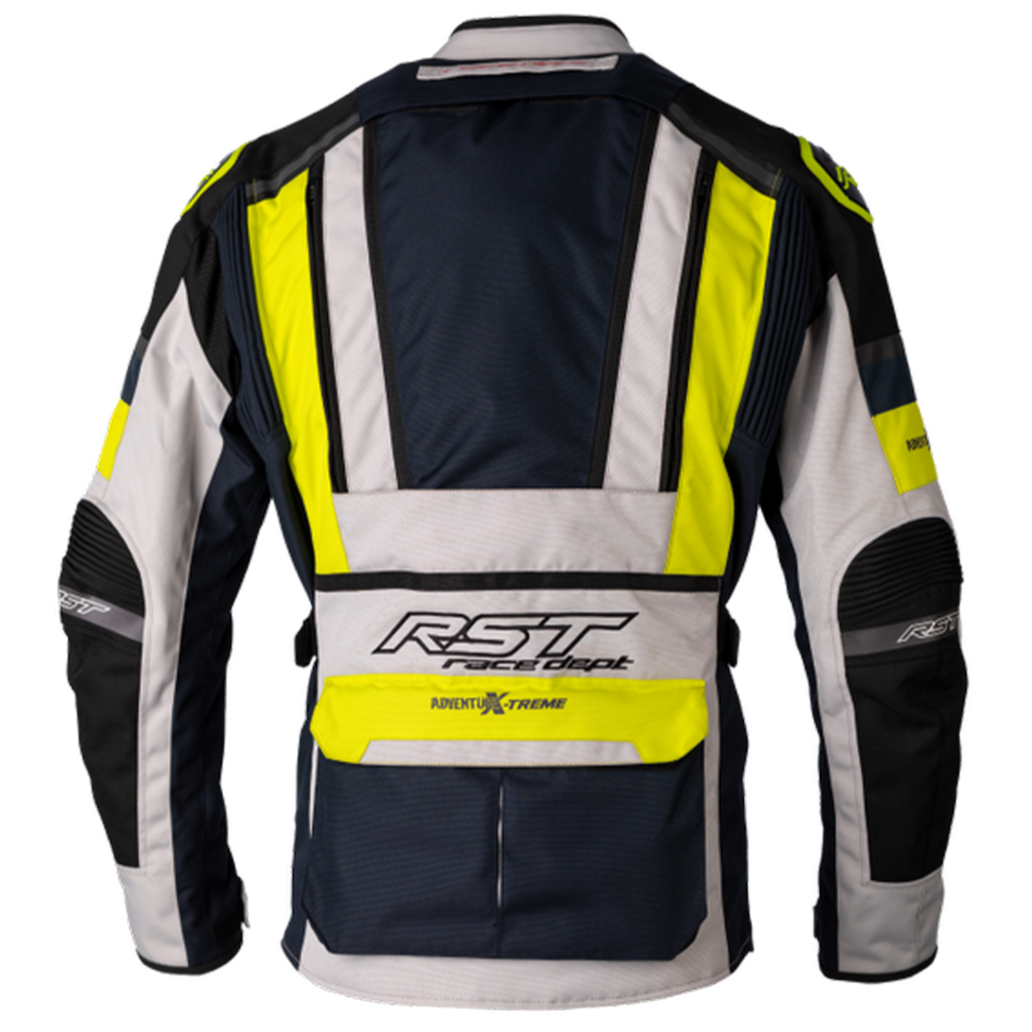 RST Adventure-Xtreme Men's (CE) Textile Jacket - Silver/Navy/Husky Yellow (3032)
