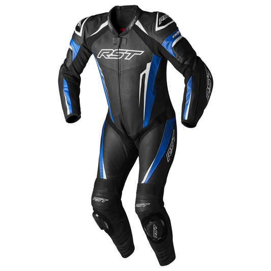 RST Tractech Evo 5 One Piece Leather Suit (CE) - Blue/Black/White