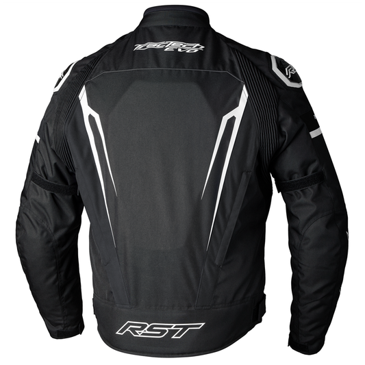 RST Tractech Evo 5 CE Men's Textile Jacket - Black/White/Black (3485)