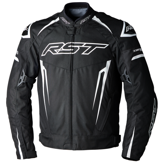 RST Tractech Evo 5 CE Men's Textile Jacket - Black/White/Black (3485)