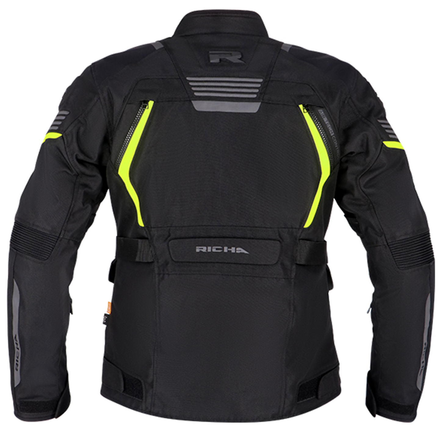Richa Phantom 3 Ladies Textile Jacket - Black/Flo Yellow