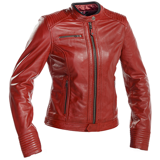 Richa Scarlett Ladies Leather Jacket - Red