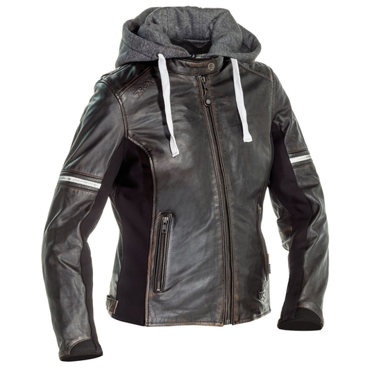 Richa Toulon 2 Ladies Leather Jacket - Anthracite/Brown