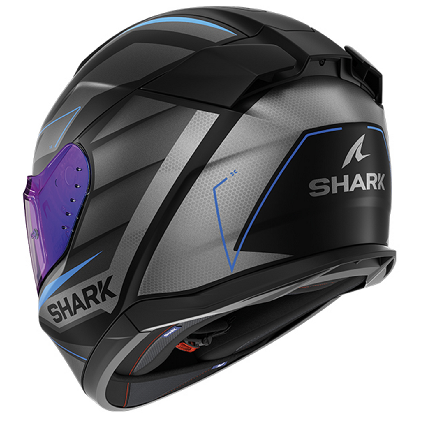 Shark Shark D-Skwal 3 - Sizler Matt KAB - Rear View