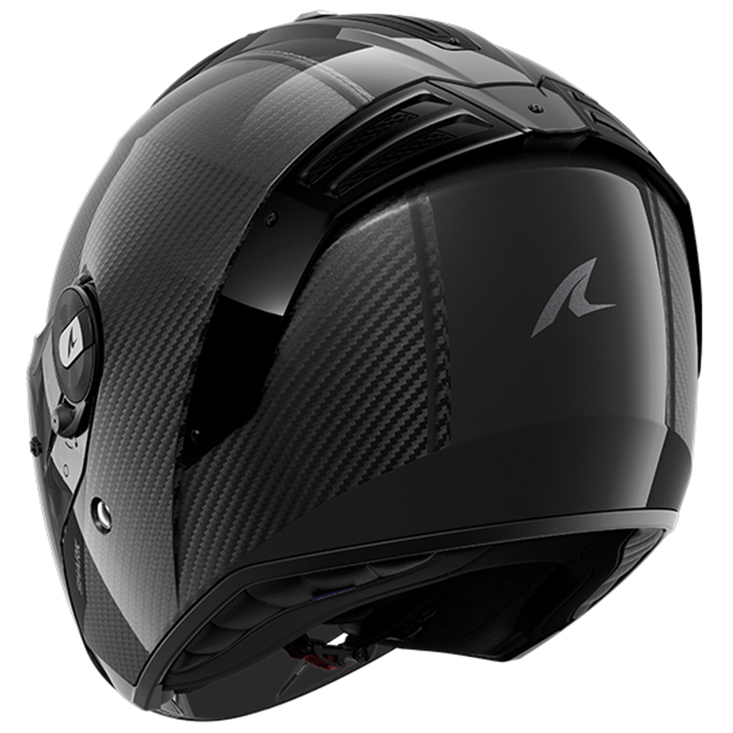 Shark Shark RS Jet Carbon - Blank DKD - Rear View