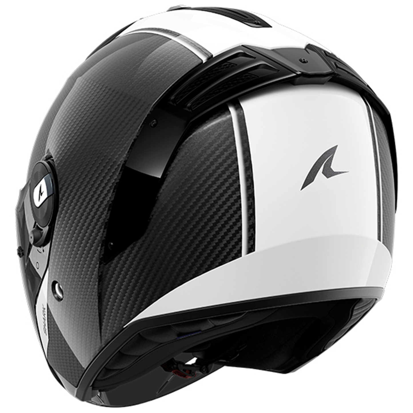 Shark Shark RS Jet Carbon - Blank DWK - Rear View