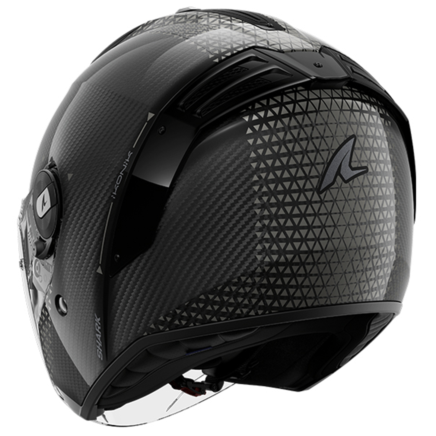Shark Shark RS Jet Carbon - Ikonik DKU - Rear View