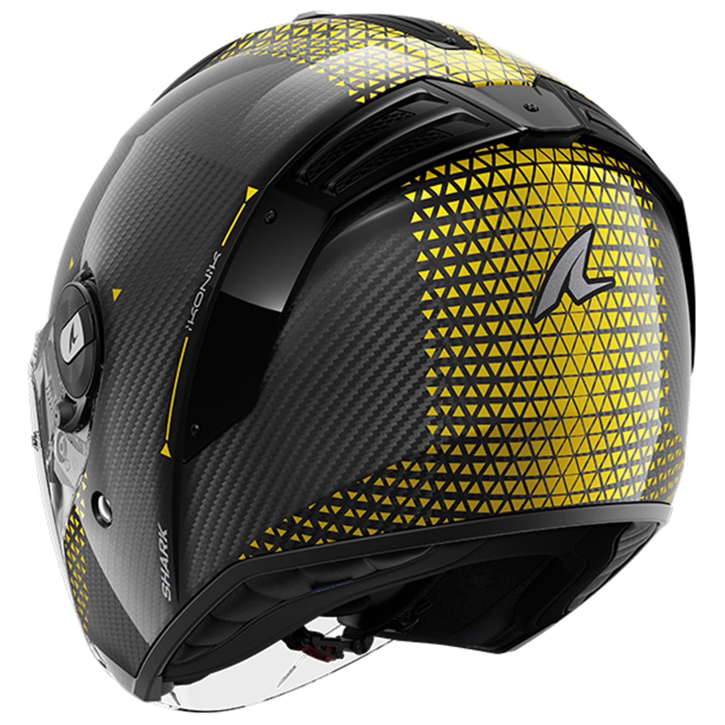 Shark Shark RS Jet Carbon - Ikonik DQU - Rear View