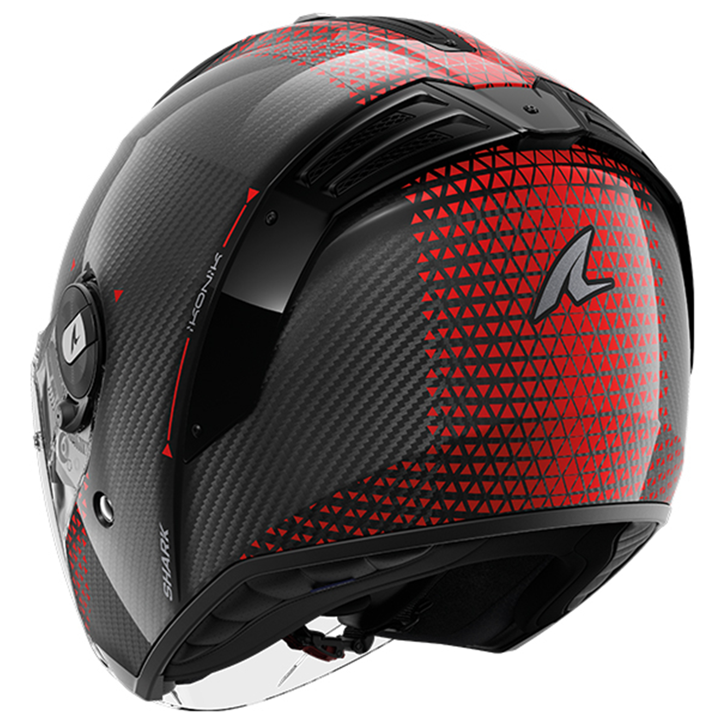Shark Shark RS Jet Carbon - Ikonik DRU - Rear View