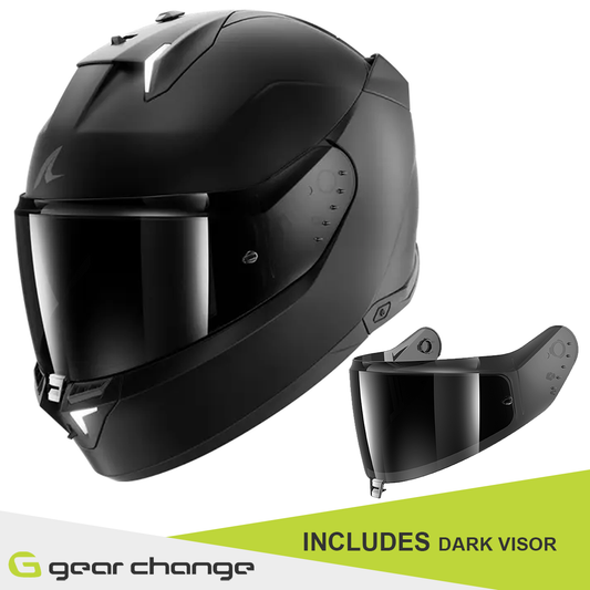 Shark Skwal i3 - Dark Shadow Matt KMA - Includes Dark Visor