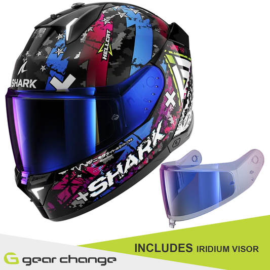 Shark Skwal i3 - Hellcat KUB - Includes Iridium Visor