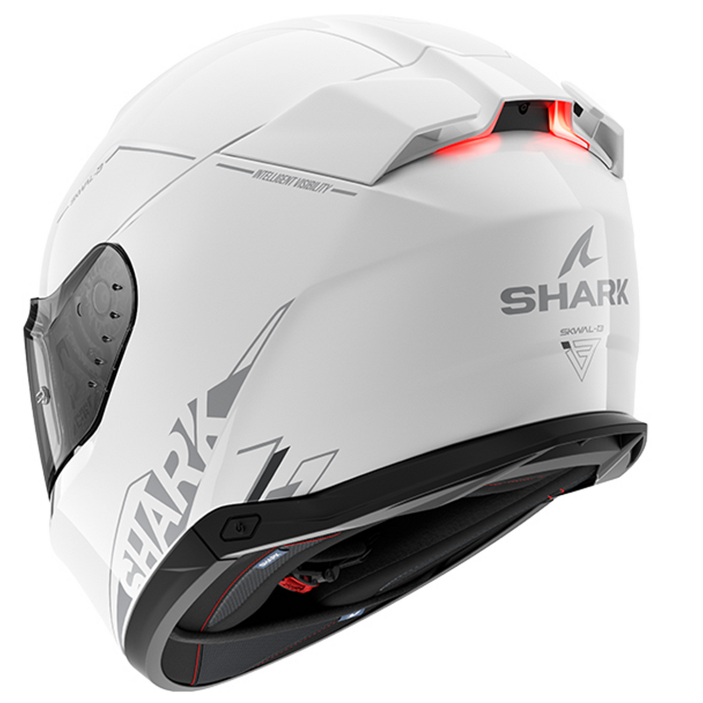 Shark Skwal i3 - Blank SP Gloss White/Silver WSA