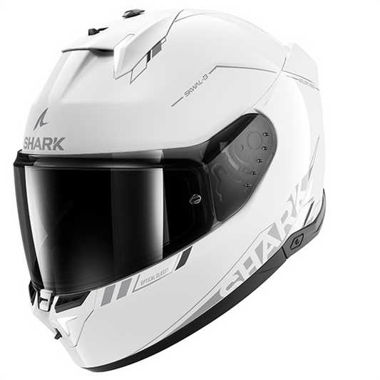 Shark Skwal i3 - Blank SP Gloss White/Silver WSA
