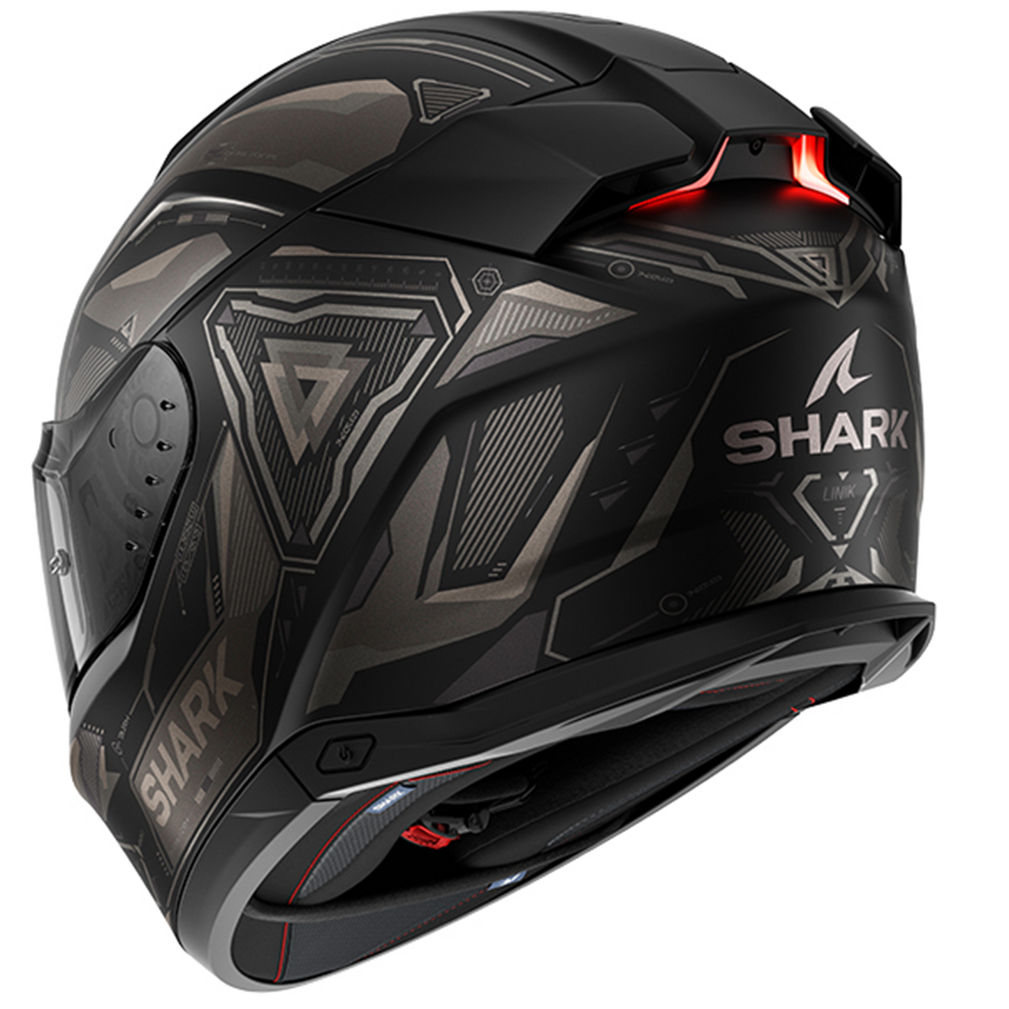 Shark Shark Skwal i3 - Linik Matt KAA - Rear View