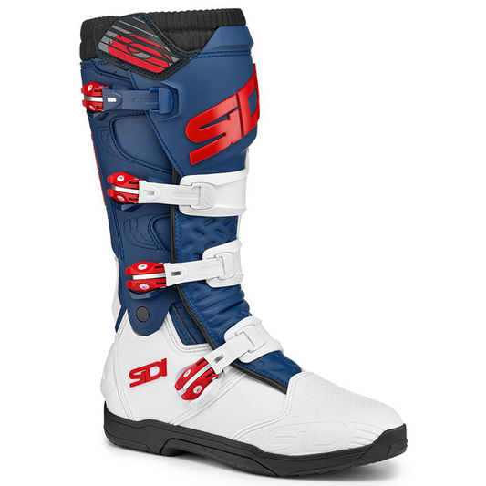 Sidi X-Power SC Boots (CE) - White/Navy/Red