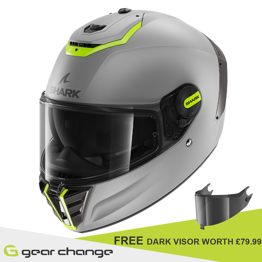 Shark Spartan RS - Blank Mat SP SYS - Free Dark Visor