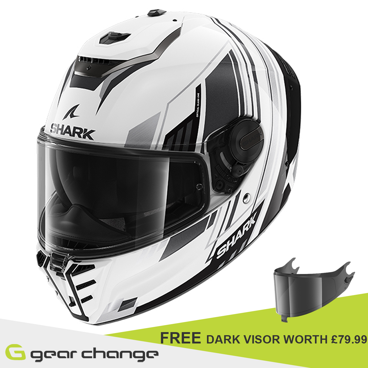 Shark Spartan RS - Byhron WKU - Free Dark Visor