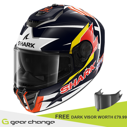 Shark Spartan RS - Replica Zarco BRW  - Free Dark Visor