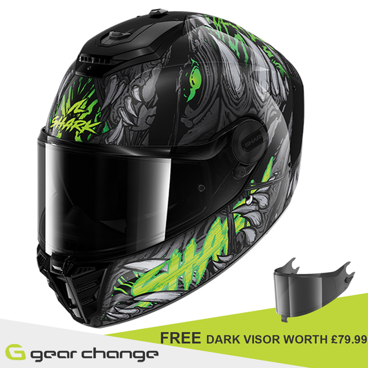 Shark Spartan RS - Shaytan KGA  - Free Dark Visor