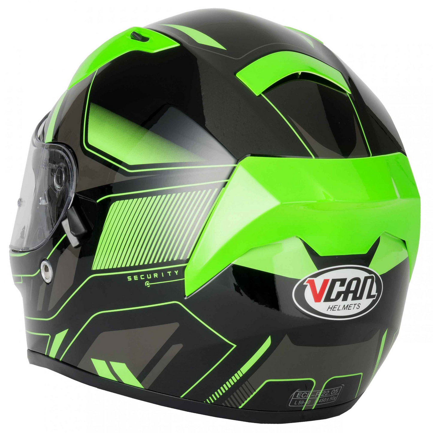 Vcan H128 - Helvet Green - Free Additional Visor